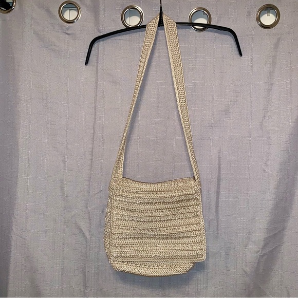 the sak brand Ivory Cream Classic Crochet Woven Shoulder Bag - Picture 1 of 11